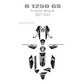 r1250 gs 2023 Мотоциклет 3D Комплект Стикери От Епоксидна Смола За BMW R 1250 GS Adventure Троен Черен 2023 R1250 GS Adventure