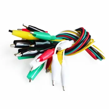 Направи си САМ Тестов кабел Тест папка Тест скоба, за да се измъкне 10шт 5 цвята, Дължина-46 см Doulbe Head В наличност Отлично качество