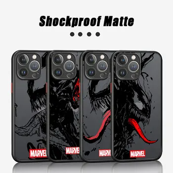 Матов Калъф за Телефон Xiaomi Redmi Note 8T 11 Pro 9S 12 13 Pro 11S 12S 9 8 7 10 Pro 10S 11T 12 Marvel Venom Cover Shell