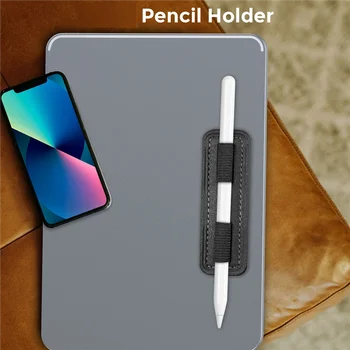 Универсален държач Стилус Стикер за Молив за iPad Table Touch Pen M-Калъф за Защита От загуба на Молив-Черен