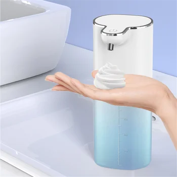 Автоматично дозиране система за сапун на пяна, USB зареждане, умен инфрачервен опаковка течен сапун, Безконтактно опаковка дезинфектант за ръце, Баня