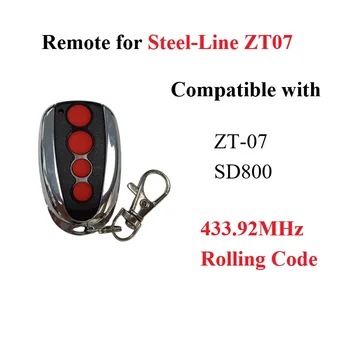 За Стоманена Линия ZT-07 SD800 Дистанционно Управление на гаражни врати 433,92 Mhz Подвижна Код 4 Бутона за Смяна на Метал и ABS Предавател Порта