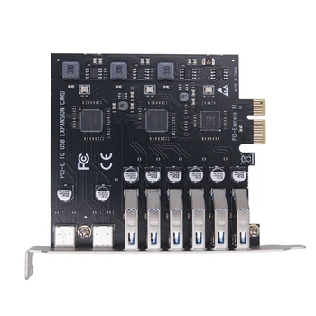 PCI интерфейс за свързване на контролера Express USB3.2, разширителни карти, хъб, карта PCIE USB 3.2, карти тип C