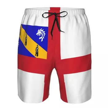 Мъжки бързосъхнеща Плажно Облекло Flag Of Herm Swimsuit Мъжете 2022 Бански Летни Мъжки Бански костюми