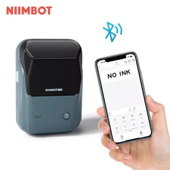 Преносим принтер за етикети с баркод Niimbot B1 с Qr-код, с 2-инчов безжичен мобилен мини принтер за етикети с баркод за термонаклеек за бижута