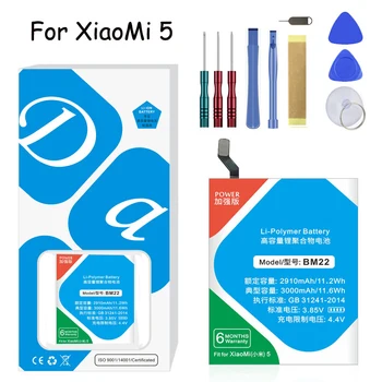 XDOU Батерия За Xiao Mi 100% BM22 3000 ма За Xiao Mi 5 Mi5 M5 BM22 Висококачествена Подмяна на Телефон Bateria 