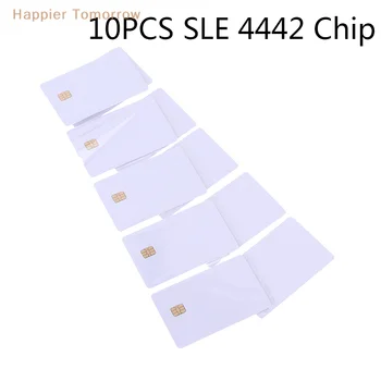 10шт чип СЛЕ 4442 контакт с IC карта с Hico магнитна лента 2 в 1 Празна карта