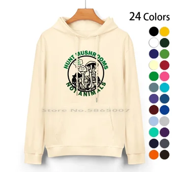На лов за гъби, а не на животни, тениска от Пит Дейвидсън, пуловер с качулка от чист памук, 24 цветове, забавни ловци на гъби