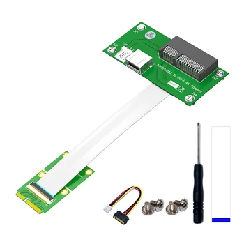Кабел-адаптер PCIExpress, удължителен кабел Mini PCIe до PCIE4X, удължителен кабел Mini PCIE P9JB