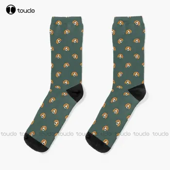 Чорапи с шарени Бигля, Софтбол Жените Чорапи 360 ° Цифров печат на Персонализирани Потребителски Унисекс Чорапи за възрастни, Юноши и младежи На поръчка