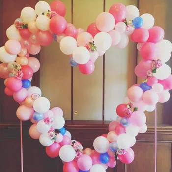 Арка от балони с форма на сърце, със собствените си ръце, Арка от балони, Венец, Поставка за арка от балони, комплект за украса на сватби, годишнини на открито.