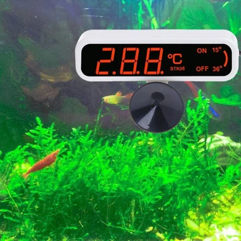 X37E Точен цифров аквариумный термометър Риба за измерване на температурата в аквариума с голям LCD дисплей