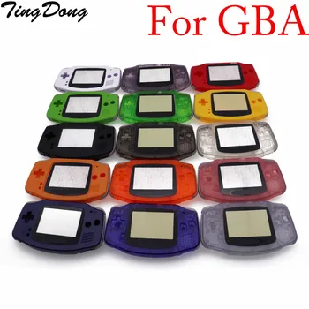 Корпус TingDong Shell Case Cover + Защита на екрана обектив + Стикер-стикер за конзолата Gameboy Advance GBA