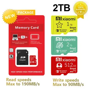 Оригинална Карта Памет Xiaomi 2TB 128GB SD 1TB Class10 Micro SD TF Card, Micro Tarjeta Високоскоростна Sd Карта с Флаш Памет, За да Cam/телефон номер