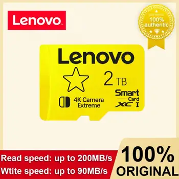 Lenovo 2TB Yellow Star SD TF Карта Памет Fast Speed V30 U3 Micro Tf Sd-Карта За Аксесоари Конзола за Игри на Nintendo Switch / Lite