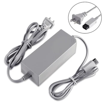 Штепсельная вилица САЩ 100-240 В постоянен ток 12 В 3.7 A Домашен стенен източник на захранване ac зарядно Кабел-адаптер за Wii конзола