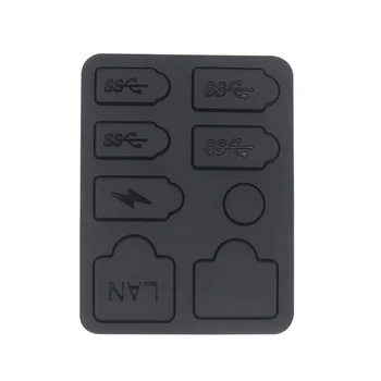 Y1UB 8шт Силиконова Пылезащитная накрайник за игралната конзола PS 5 за защита от прах
