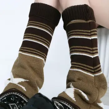 Гамаши расклешенной форма с принтом, есенни дамски топли чорапи за обувки дамски чорапи