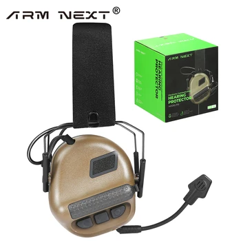 Тактическа слушалки ARM NEXT F10, слушалки със защита от шум, слушалки за връзка и стрелба във военна авиация, може да се използва с ПР