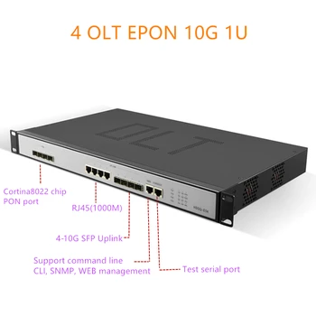 4 порта EPON OLT 4 порта E04 1U EPON OLT 1.25 G uplink 10G 4 порта за троен възпроизвеждане на olt eponport PX20 + PX20 ++ PX20 +++ 4 порта pon 1.25 G SFP