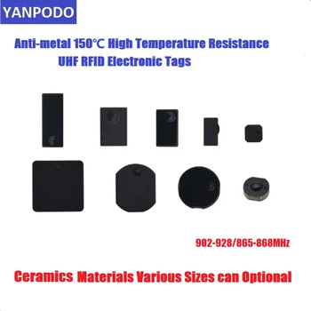 Yanpodo US 902-928 Mhz UHF RFID антиметаллокерамическая етикет на далечни разстояния 3-7 м работи с висока устойчивост на топлина за управление на активи