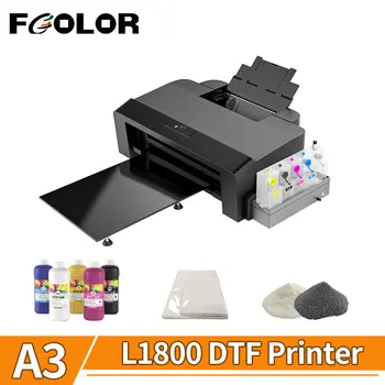 Принтер Fcolor A3 DTF за Epson L1800 Direct To Film Printer с Циркулация на Бяло Мастило Печатна Машина за тениски и толстовок