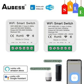 Aubess 16A eWeLink Smart Switch Модул реле 