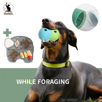 Интерактивна игра за кучета, играчки, течове, топка за подаване на слоуп хранене, пъзел игра за тренировка на IQ кученце, захранващи лакомство за кучета, Безплатна доставка