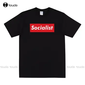 Социалистическата риза за мъже и жени, тениски с мотото на социализма, вдъхновена от Карл, то е въпрос, тениски с дигитален печат, Коледен подарък
