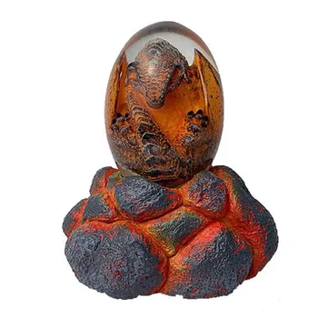 Яйце Лава Дракон, Огнедышащая магия, Светещ смола, предмети за декорация на дома, настолни художествени декорации за обучение