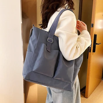Найлон водоустойчива чанта през рамо с голям капацитет Лека и многофункционална чанта за месинджър е Лесна и модерен пазарска чанта