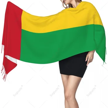 Шал с флага Гвинея-Бисау, топли шалове от pashmina, шал, хиджаб, Пролетта и зимата многофункционална унисекс