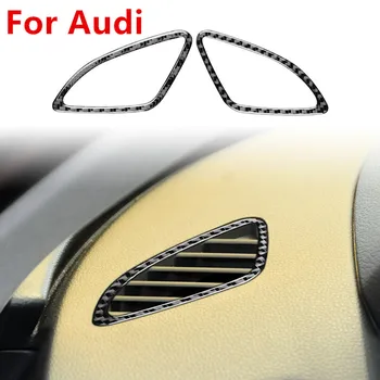 За Audi Q3 2013-2018 Рамка за довършителни работи на вентилационни отвори Стикер от въглеродни влакна Промяна на интериора на Audi