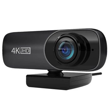 Уеб камера за 4K Uhd 3840X2160P Уеб камера, 800 W пиксела Компютърна камера, 120 ° Groothoek Уеб камера Met Microfoon