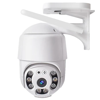 Камера за видеонаблюдение с 360 °, цветно нощно виждане/HD /Прожектор/Гласова комуникация, Штепсельная щепсел EU