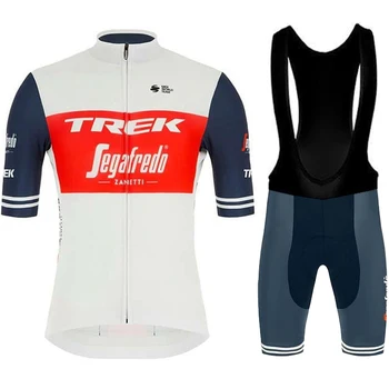 Велосипедна Облекло Man Laser Cut Jersey Pro 2024 TREK Мъжки Комплект Дрехи за Мъже Оборудване, Мъжки къси Панталони Професионална Спортна Риза, Панталони Мтб
