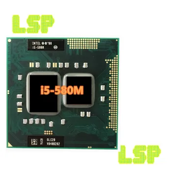 Процесор Intel Core i5-580M (3M cache, 2.66ghz ~ 3,33 Ghz, i5 580M, SLC28) Процесорът на лаптопа PGA988 е Съвместим с HM55 PM55 HM57 QM57