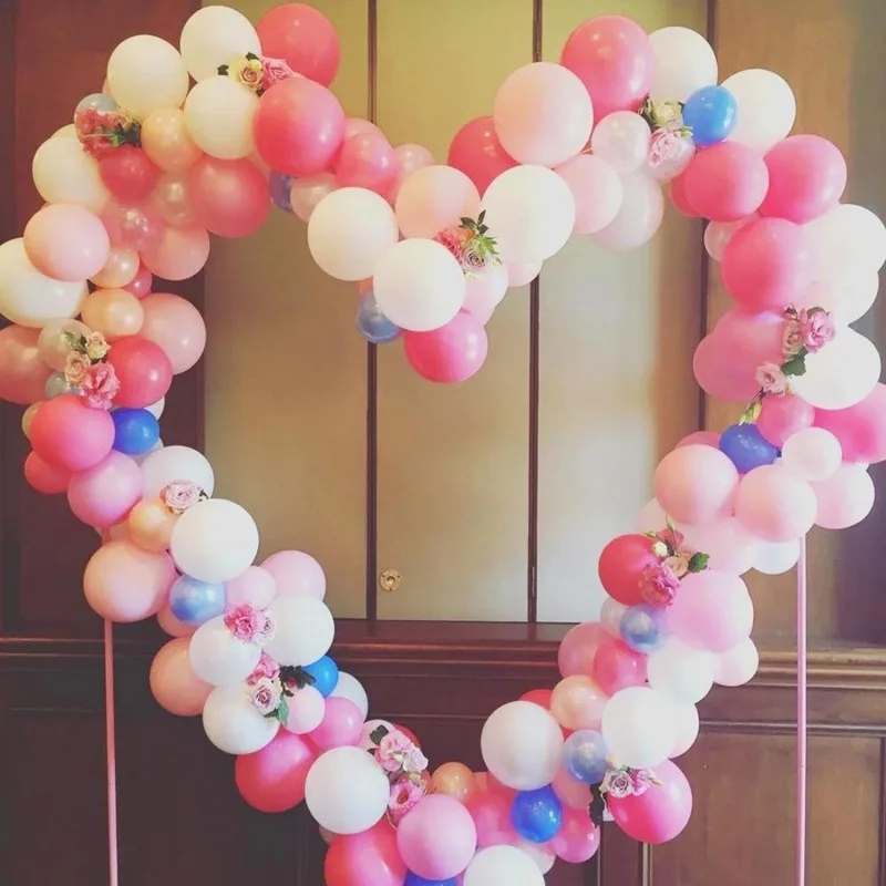 Арка от балони с форма на сърце, със собствените си ръце, Арка от балони, Венец, Поставка за арка от балони, комплект за украса на сватби, годишнини на открито.